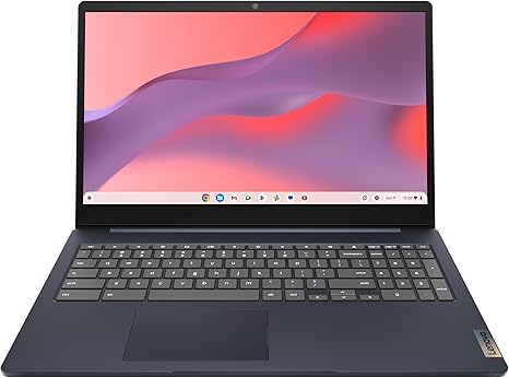 Lenovo IdeaPad 3i Chromebook, pantalla FHD de 15.6", Intel Celeron N4500, 8 GB de RAM, 64 GB eMMC, 1920 x 1080 px, cámara de 720p, Chrome OS, azul abismo